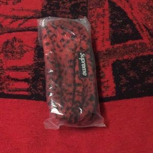 Supreme Red Fleece fanny Pack